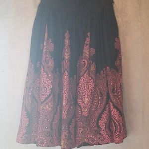 Vintage pleated circle skirt
